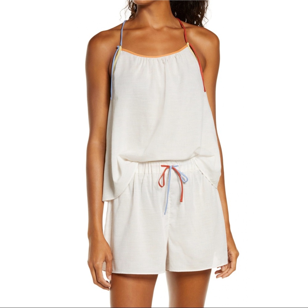 NWT Madewell Strappy Colorblock Pajama Top - Picture 8 of 10